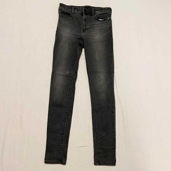 Uniqlo Womens Size 27x32 Skinny High Rise Jeans Stains - Picture 1 of 16